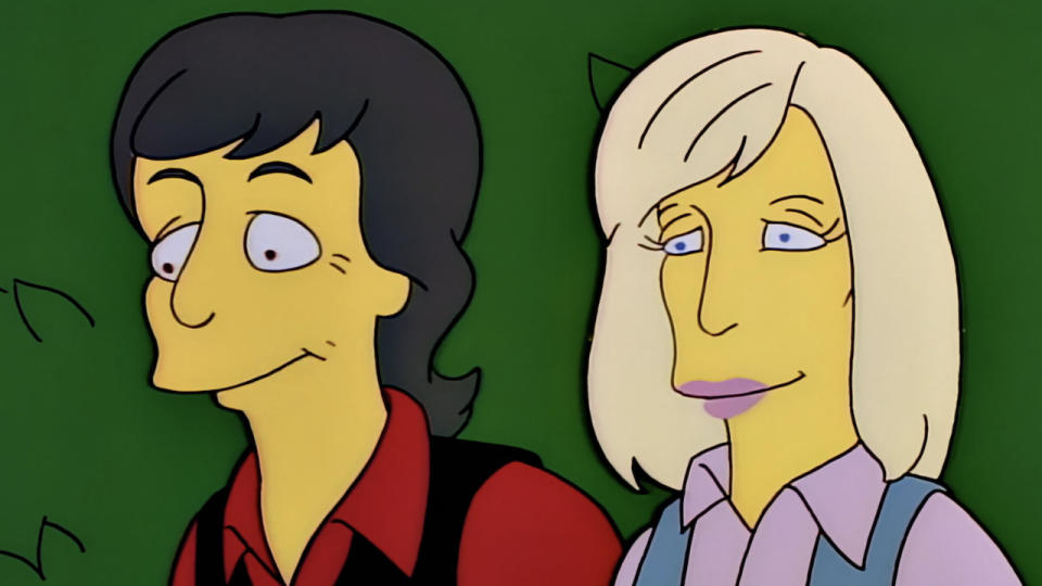 Paul and Linda McCartney on The Simpsons