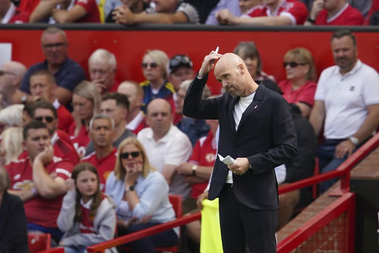 Erik Ten Hag lejos del debut soñado en el Old Trafford