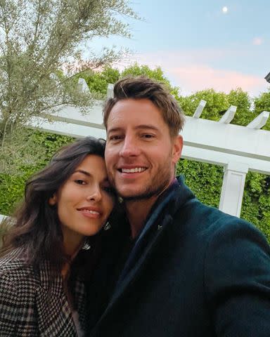 <p>Sofia Pernas Instagram</p> Justin Hartley and his wife, Sofia Pernas, take a selfie.