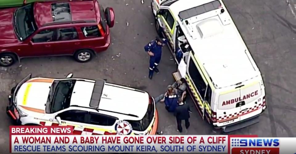 The woman and child were found dead at the scene. Source: Nine News