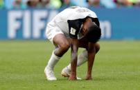 Soccer Football - World Cup - Group E - Brazil vs Costa Rica - Saint Petersburg Stadium, Saint Petersburg, Russia - June 22, 2018 Costa Rica's Johan Venegas looks dejected after the match REUTERS/Henry Romero