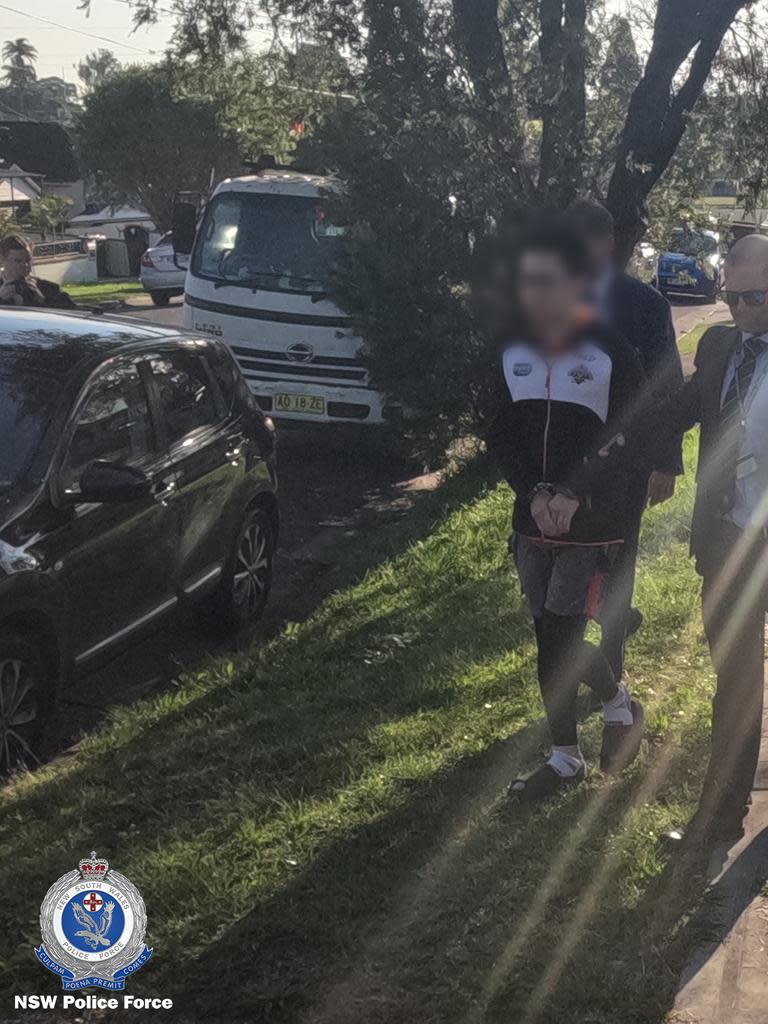 The man was arrested by detectives from the State Crime Command’s Sex Crimes Squad at an Old Guildford home on Friday. Picture: Supplied / NSW Police