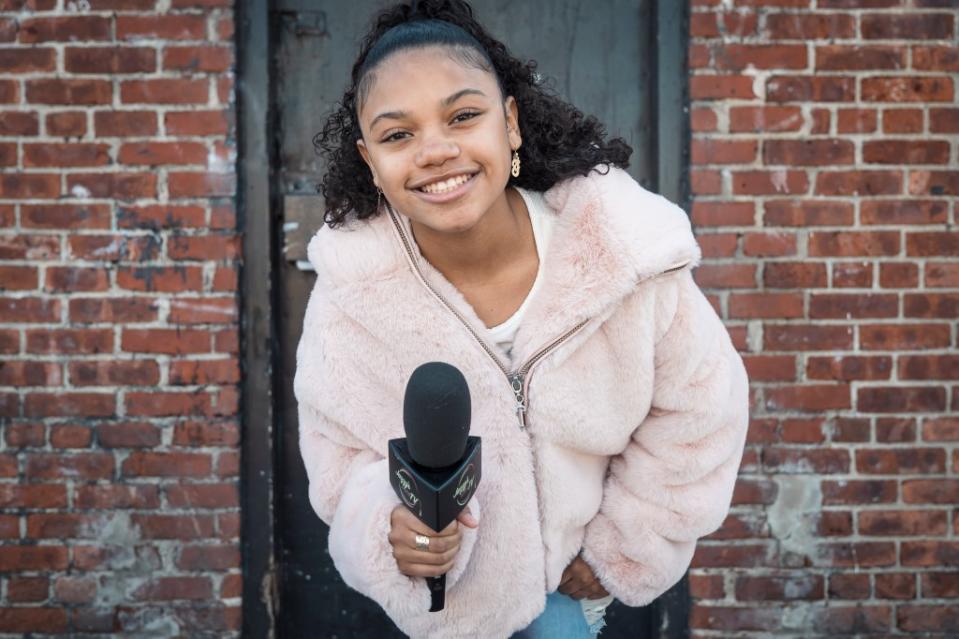 Jazlyn “Jazzy” Guerra, a 13-year-old reporter, has chased down interviews with Jay Z, Cardi B, Shaq, ​​Nicki Minaj and Kendrick Lamar for her YouTube channel “Jazzys World TV.” Stefano Giovannini