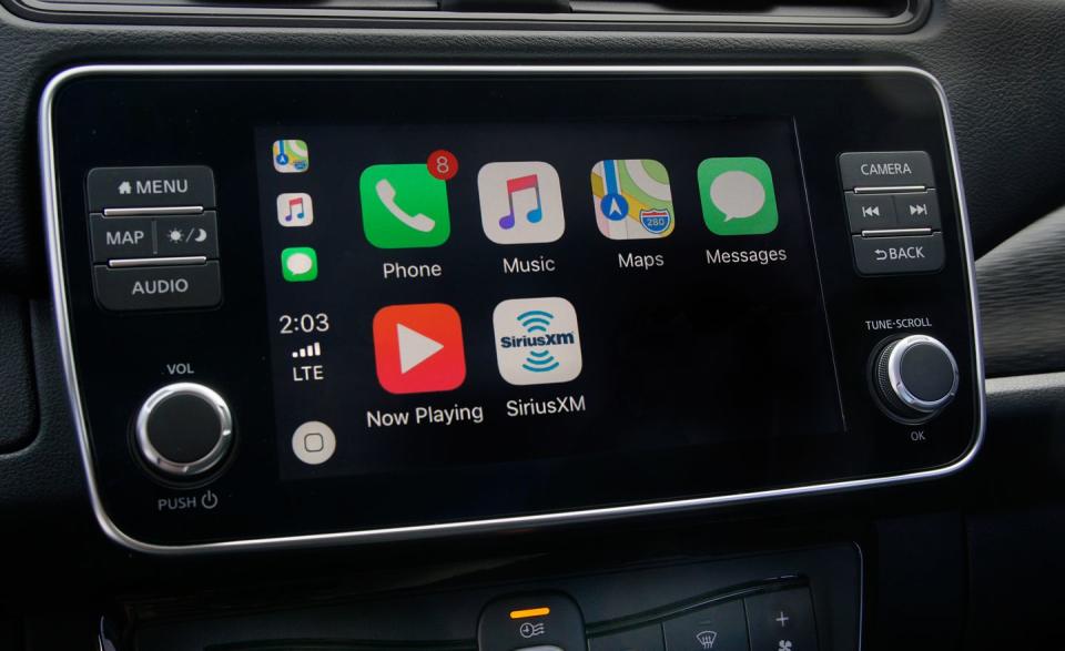 <p>Plus models get a new 8.0-inch touchscreen inside, compared with the standard car's 7.0-inch screen.</p>