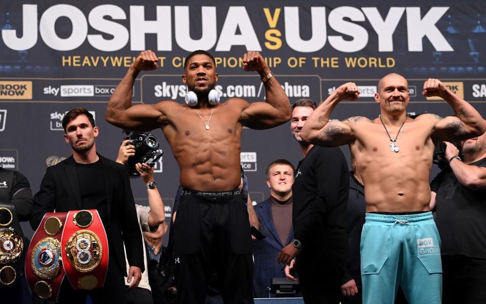 how watch anthony joshua oleksandr usyk fight live stream tv - GETTY IMAGES