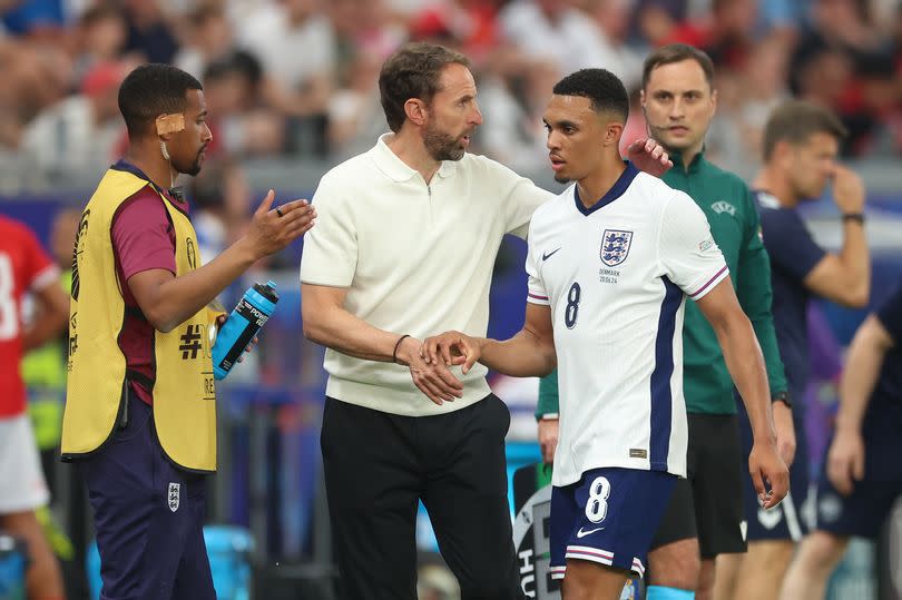 Trent Alexander-Arnold was used by Gareth Southgate in midfield for England's first two Euro 2024 games.