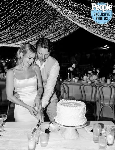 <p><a href="https://hannahrosserphotography.pic-time.com/portfolio" data-component="link" data-source="inlineLink" data-type="externalLink" data-ordinal="1">Hannah Rosser</a></p> Florida Panthers Samson Reinhart and wife Jessica at their wedding on July 7, 2023.