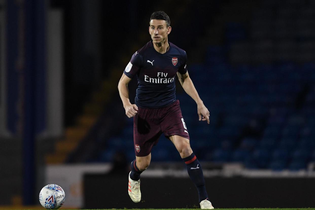 Comeback: Laurent Koscielny is expected to feature against Qarabag: Arsenal FC via Getty Images