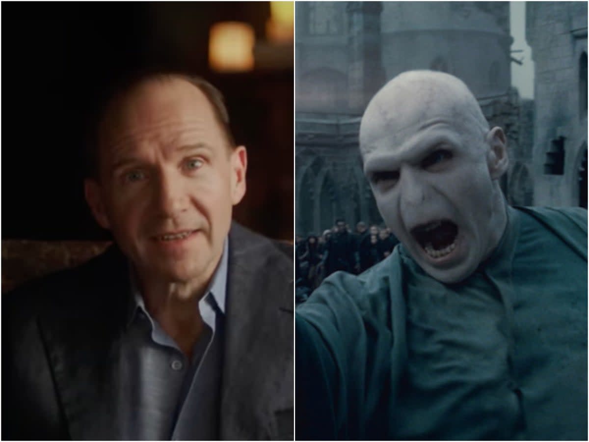 Voldemort star Ralph Fiennes in Harry Potter 20th anniversary reunion trailer (Sky/Warner Bros Pictures)