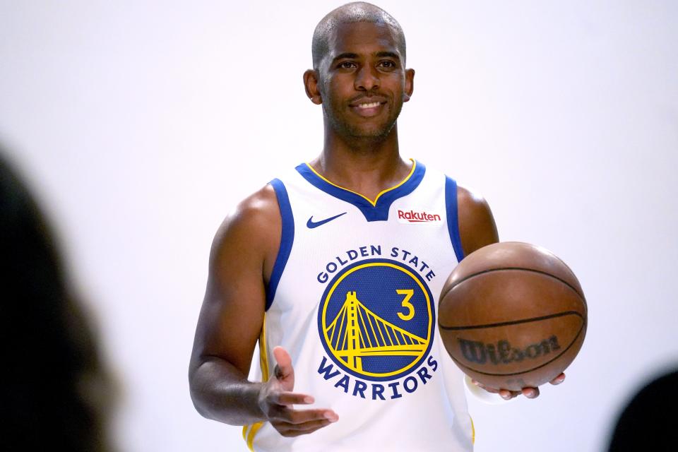 Chris Paul on Golden State Warriors media day.