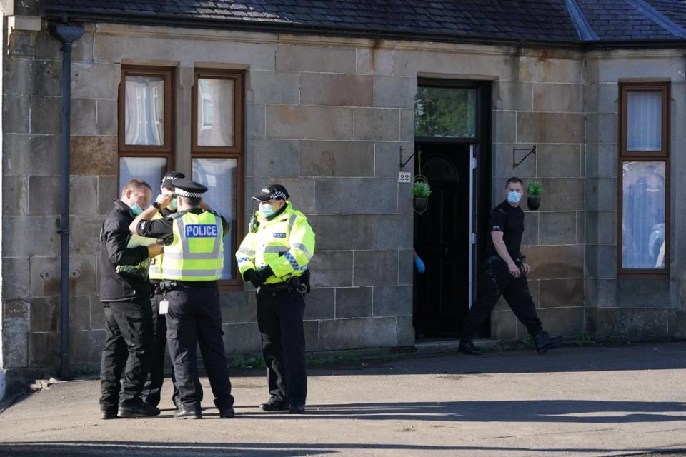 Police searched Carson’s grandmother’s home in New Cumnock (Andrew Milligan/PA) (PA Wire)