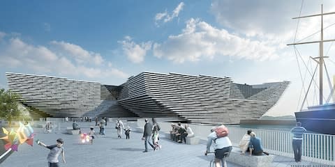 A rendering of the V&A in Dundee