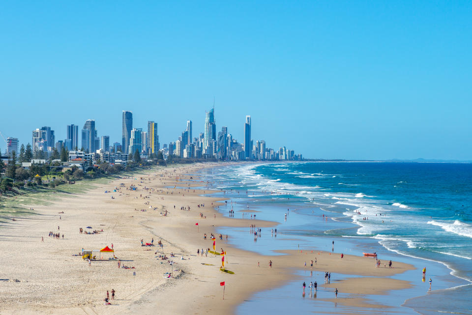 scenery of surfing paradise, gold coast, brisbane