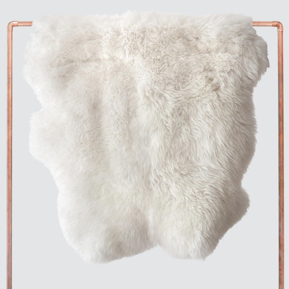 <p><a href="https://go.redirectingat.com?id=74968X1596630&url=https%3A%2F%2Fwww.the-citizenry.com%2Fproducts%2Fsheepskin-accent-rug-white%3Fv%3D19804857335881%26sscid%3D41k8_dty6b&sref=https%3A%2F%2Fwww.esquire.com%2Flifestyle%2Fg42179821%2Fbest-area-rugs%2F" rel="nofollow noopener" target="_blank" data-ylk="slk:Shop Now;elm:context_link;itc:0;sec:content-canvas" class="link ">Shop Now</a></p><p>Sheepskin Accent Rug</p><p>the-citizenry.com</p><p>$599.00</p>