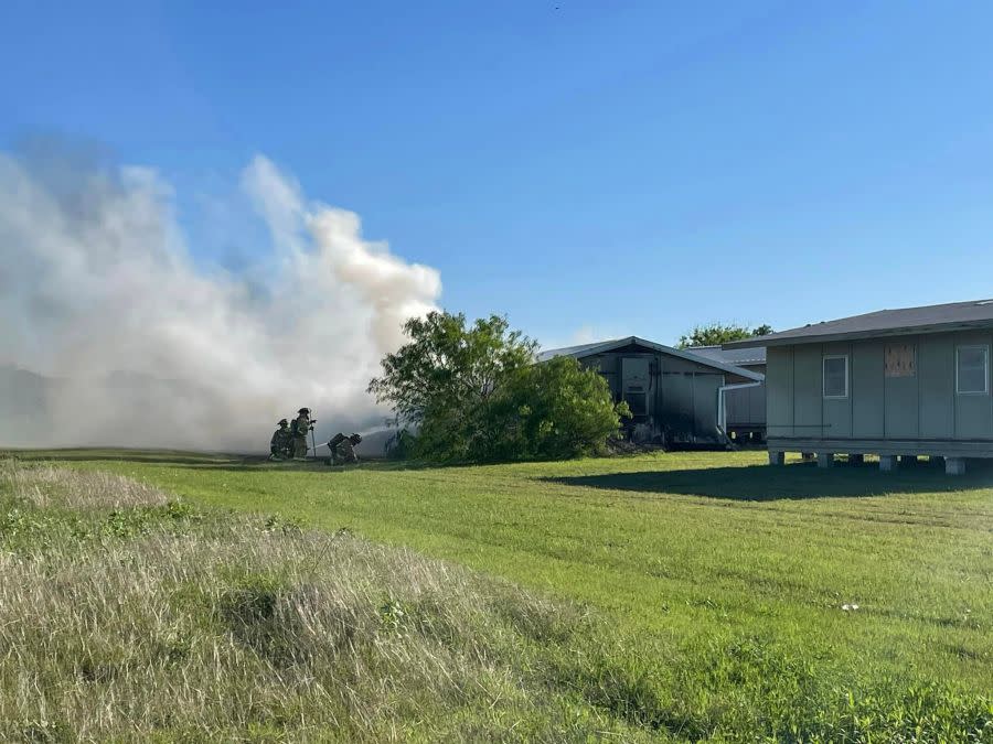 The Round Rock Fire Department responded to a structure fire at Stony Point High School on Wednesday | Courtesy Round Rock Fire Department