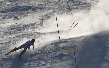 Alpine Skiing - Pyeongchang 2018 Winter Olympics - Men's Slalom - Yongpyong Alpine Centre - Pyeongchang, South Korea - February 22, 2018 - Marcel Hirscher of Austria competes. REUTERS/Kai Pfaffenbach