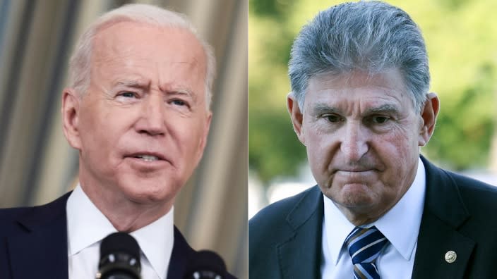 Joe Biden and Joe Manchin