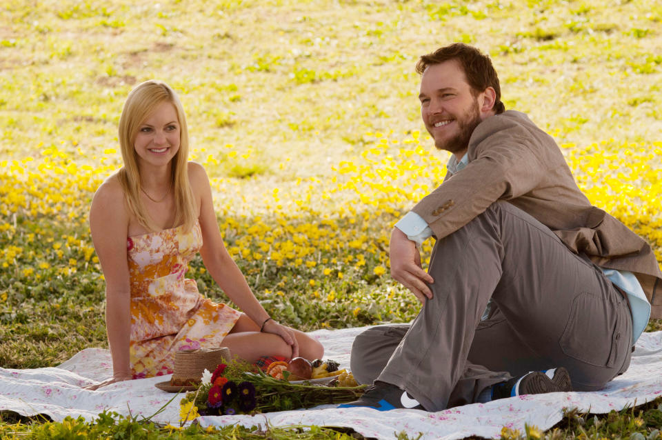 Anna Faris and Chris Pratt in Movie 43