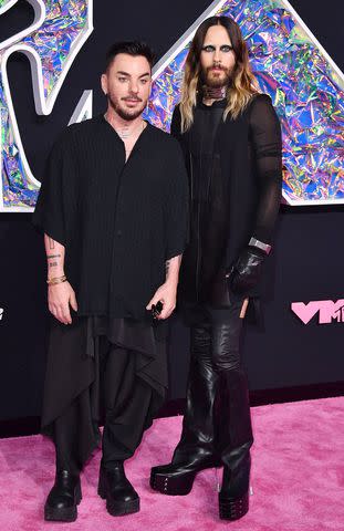 <p>ANGELA WEISS / AFP/ Getty</p> Shannon Leto and Jared Leto