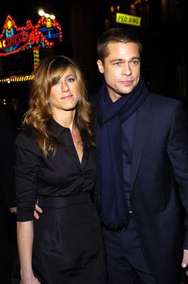 Jennifer Aniston and Brad Pitt at the LA premiere of Universal's Along Came Polly