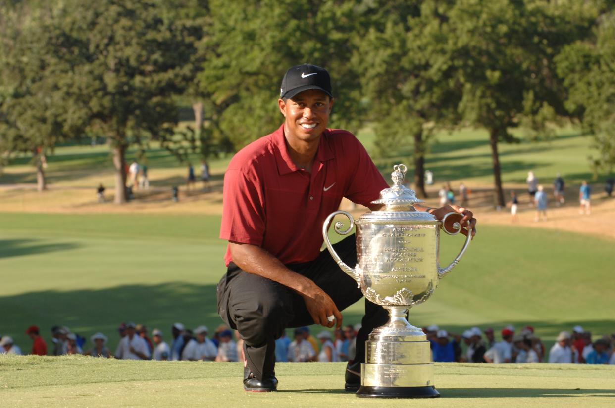 Tiger Woods most recently won the PGA Championship in 2007. (Montana Pritchard/The PGA of America via Getty Images)