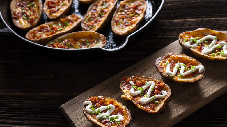 Loaded potato skins