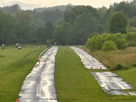 This shot was taken from the end of the track, looking back toward the starting line.