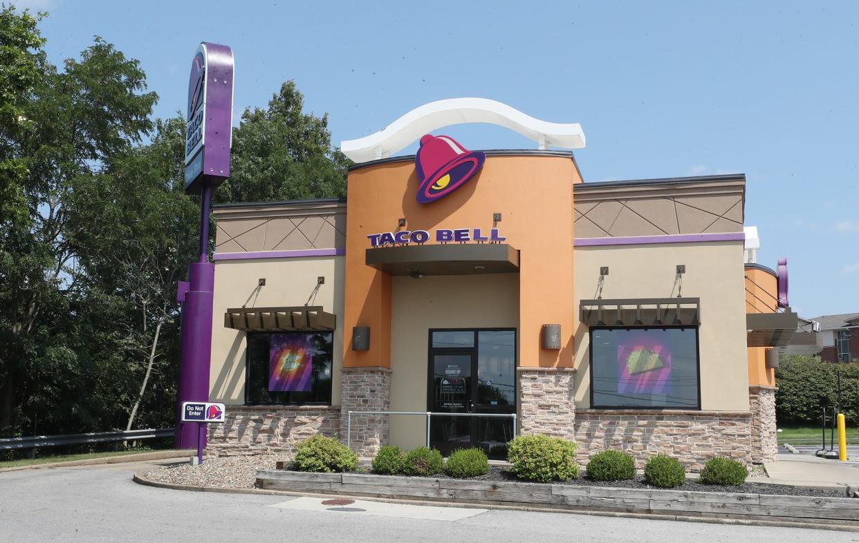 The Taco Bell on South Arlington Road where a carjacking occurred in Green.