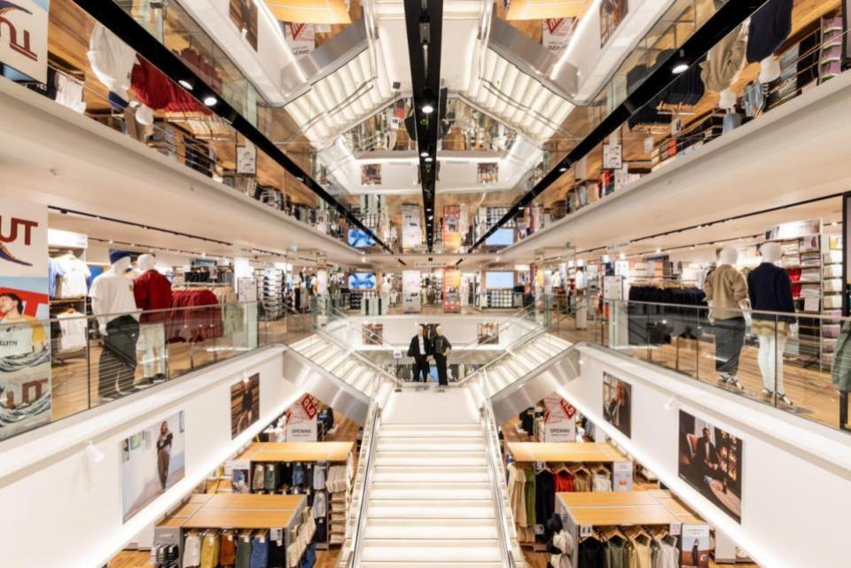 The Herald: the UNIQLO store in Edinburgh offer embroidered t-shirts and bags in partnership with Irn-Bru.