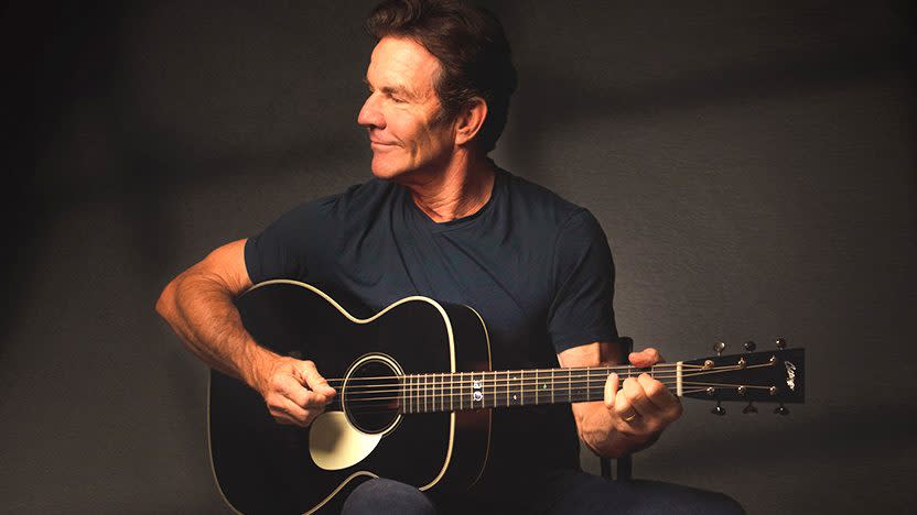 Dennis Quaid with guitar