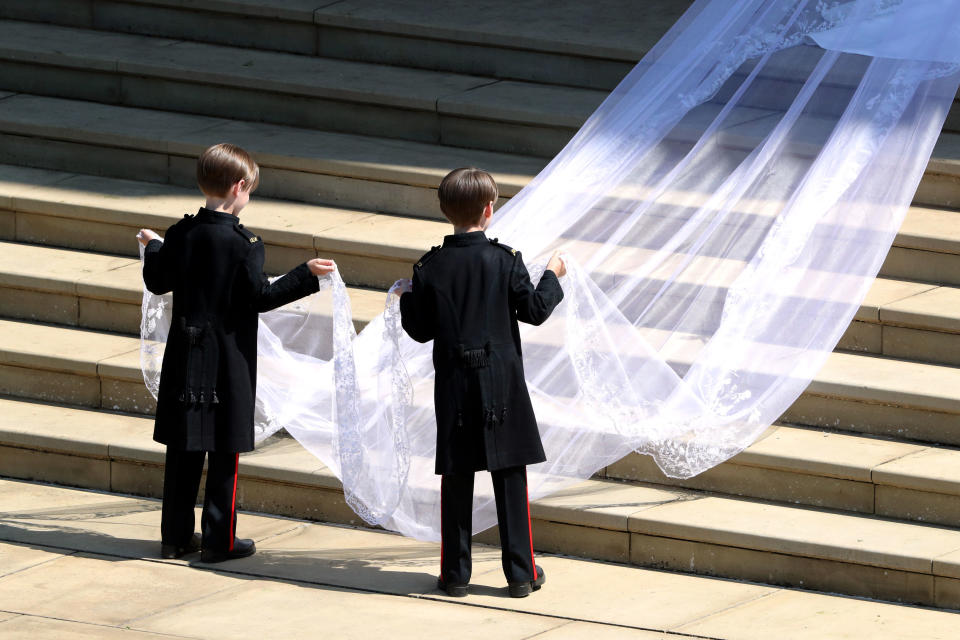 Pajes y damas de honor de la Boda Real