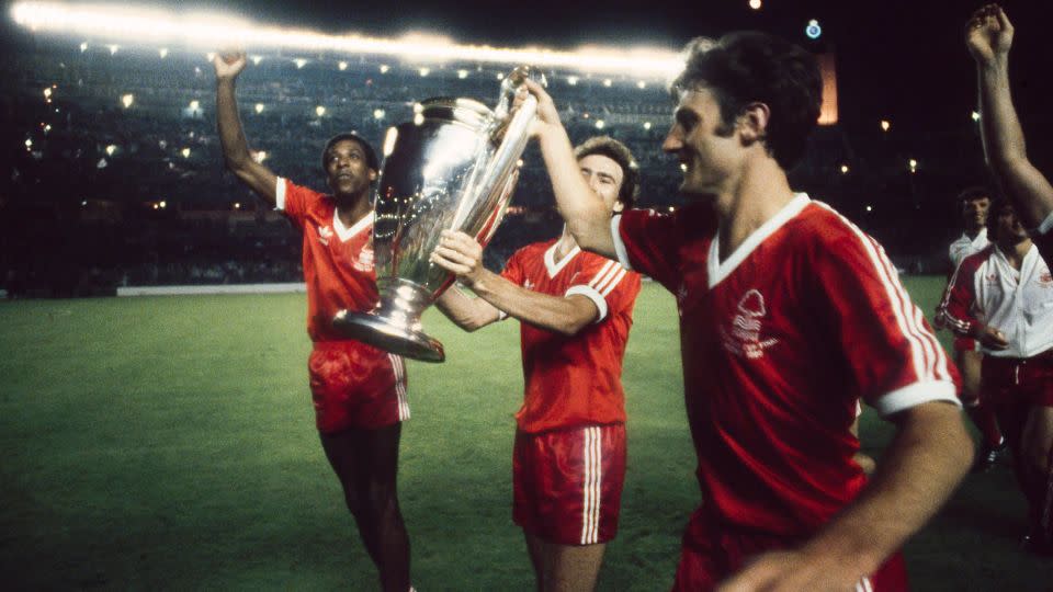 Anderson (left) won the European Cup with Nottingham Forest in 1979 and 1980. - Michel Barrault/Onze/Icon SportGetty Images