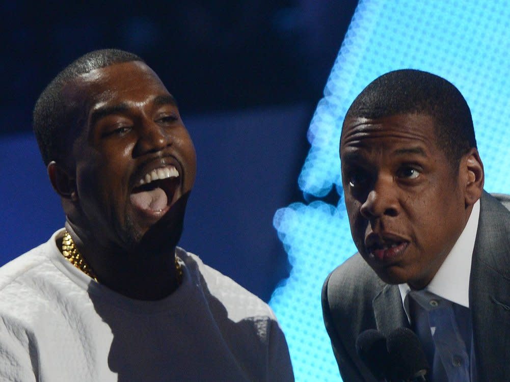 Kanye West (l.) und Jay-Z haben wieder einen gemeinsamen Song gemacht. (Bild: imago/UPI Photo)