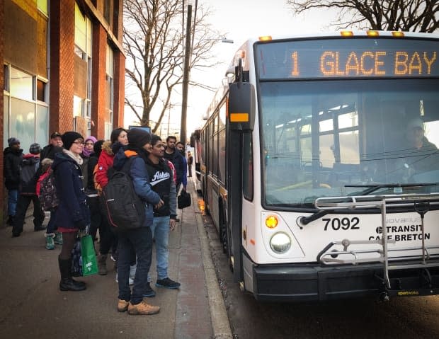 The Cape Breton Regional Municipality is considering adding electric buses to its diesel fleet, but there is some concern about the cost of switching over. (Tom Ayers/CBC - image credit)