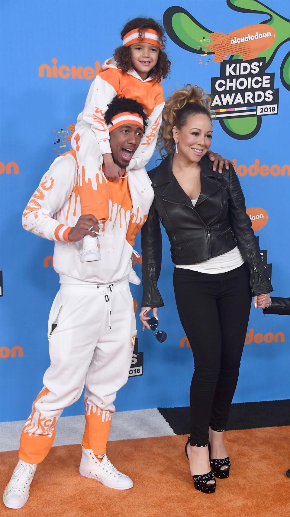 Moroccan Scott Cannon, Nick Cannon, Mariah Carey, Monroe Cannon, Nickelodeon Kids' Choice Awards 2018