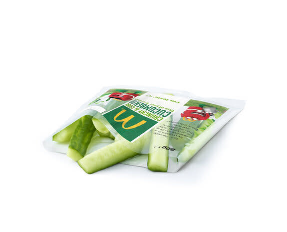 The cucumber sticks will be available in the UK. Photo: McDonalds