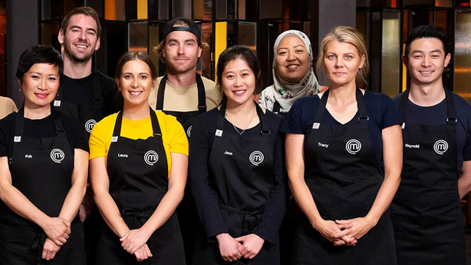 MasterChef 2020 contestants including Poh Ling Yeow, Laura Sharrad and Reynold Poernomo who Courtney Roulston picks for top three. Photo: Ten