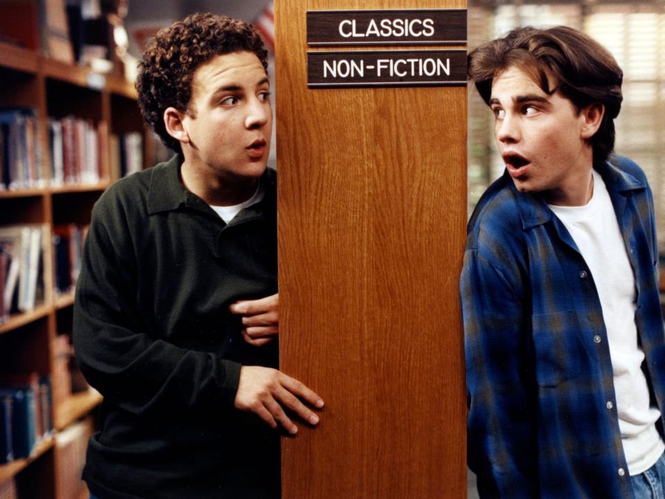 Ben Savage and Rider Strong on "Boy Meets World."
