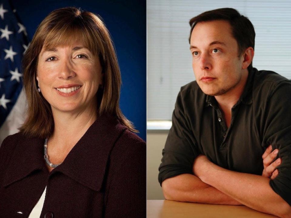 Elon Musk and Lori Garver