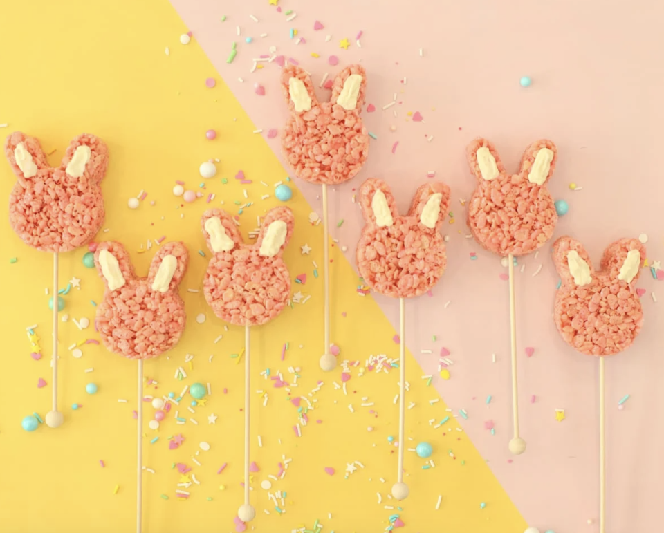 Pink Bunny Rice Crispy Treats