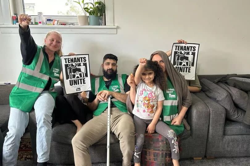 The Kurdish family-of-five are protesting as they demand action be taken