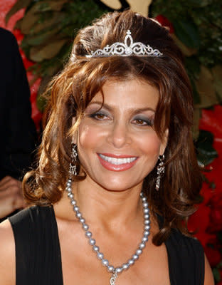 Only royalty can pull off a tiara, but that didn't stop Paula Abdul from trying back in 2004. (Photo by Gregg DeGuire/WireImage