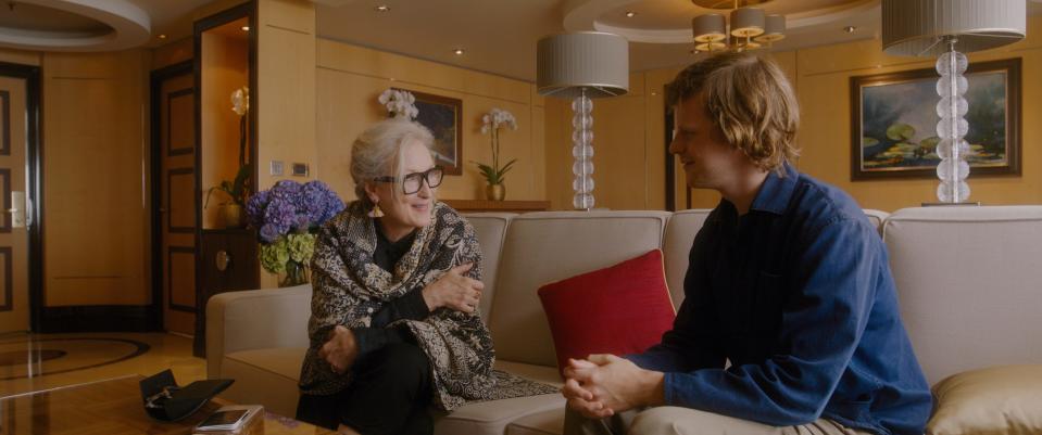 Meryl Streep stars as a famed author taking a trip with old friends and Lucas Hedges is her nephew who comes along in Steven Soderbergh's "Let Them All Talk."