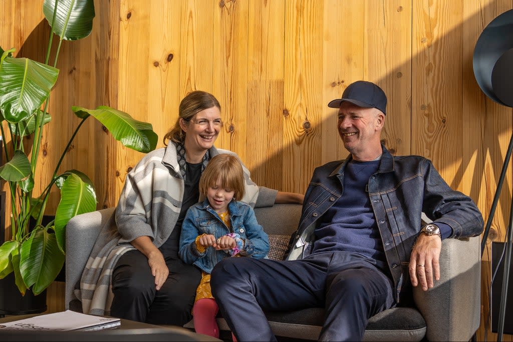 Rebecca Wright, Lawrence Zeegan and their five-year-old daughter Zoë  (Handout)