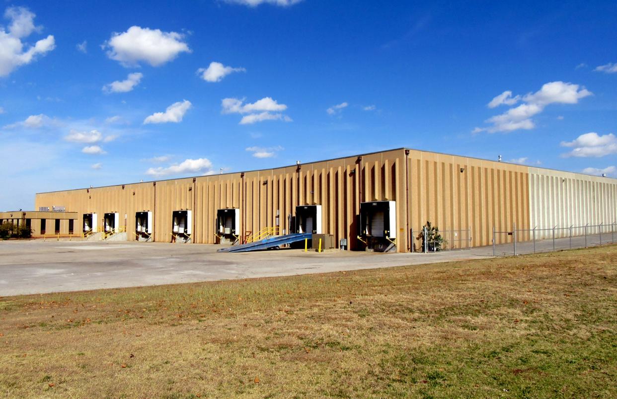 A warehouse on S Melcat Drive in Oklahoma City.