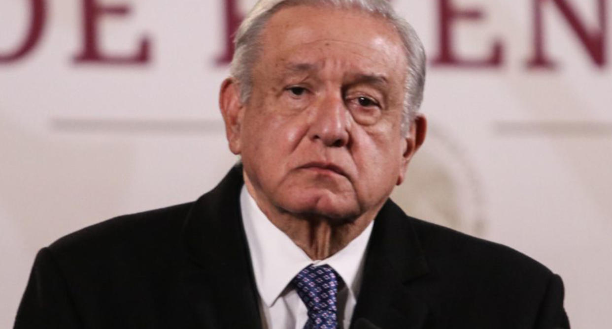 Andrés Manuel López Obrador (AMLO), presidente de México, durante una conferencia de prensa en Palacio Nacional. |  FOTO ARCHIVO: ANDREA MURCIA /CUARTOSCURO.COM