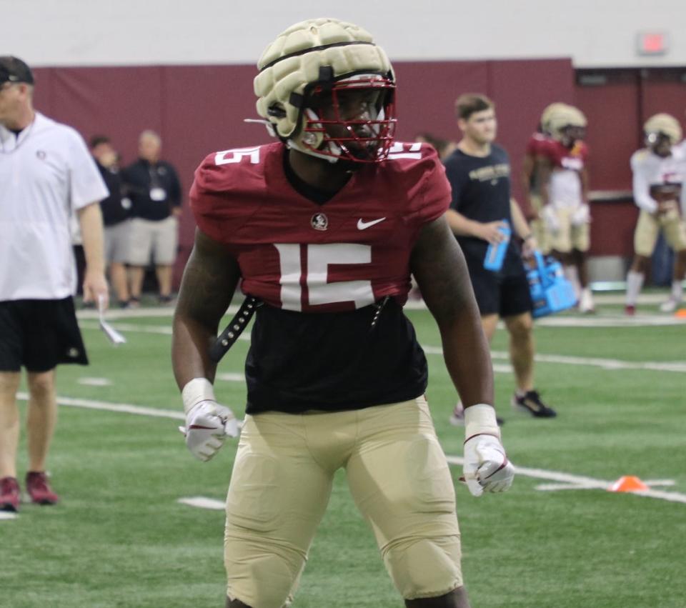 FSU linebacker Tatum Bethune bounced back from groin surgery in April to be a part of the Seminoles' first preseason practice Wednesday.