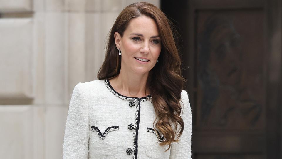 Catherine, Princess of Wales leaving the reopening of the National Portrait Gallery on June 20, 2023