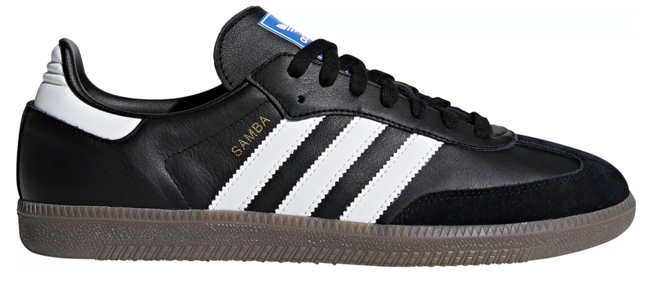 A closer look at the black adidas Samba