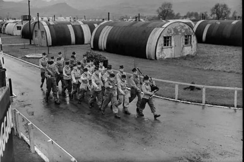 Cultybraggan Camp in Perthshire. First used as a PoW camp in WW2, housing SS Officers.